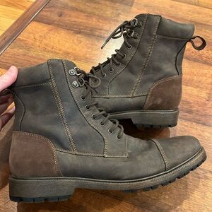 Dockers Stratton Boots Men's US Size 11 Medium Padded Ankle Brown Suede Leather